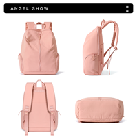 Nouveau sac à dos pour ordinateur portable unisexe imperméable en nylon avec doublure en polyester, sangle antivol à chaîne pour l'école, les voyages et les activités de plein air