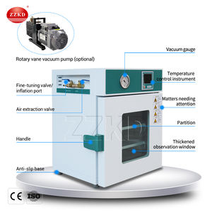 Équipement de laboratoire Four de séchage sous vide à convection forcée / Four de séchage sous vide à chambre intérieure en acier inoxydable - Product Image 5