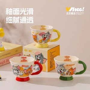 Tom And Jerry <b>Ceramic</b> <b>Mug</b> Single Cup With Handle Cartoon Design For Gift Home Office Use - Product Image 3