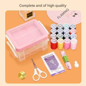 Portable <b>Sewing</b> Kit <b>Set</b> with Needles Threads Scissors Buttons for Home Travel Emergency Clothing Repair - Product Image 5
