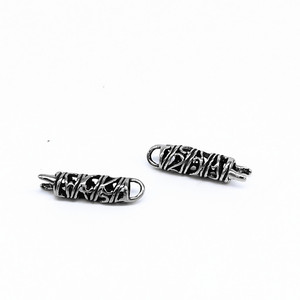 Bracelets cylindriques creux en acier inoxydable Yunnique, 26 mm, style rétro vieilli, pour la fabrication de bracelets - Product Image 2