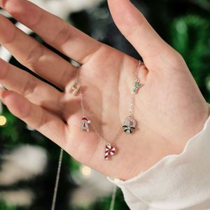 Collier pendentif alphabet en zircon, bijoux fins tendance Dylam 2024, argent S925, joyeux nouvel an, joyeux Noël - Product Image 5
