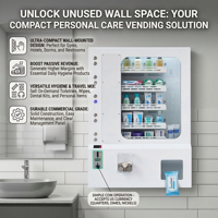 Distributeur automatique mural compact à LED, modèle mini, en promotion