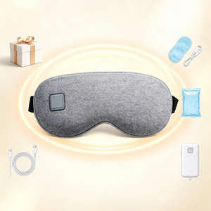 Masque oculaire chauffant sans fil en graphène à infrarouge lointain, lavable, type compresse chaude, rechargeable USB-C, masque de sommeil réutilisable pour soulager la sécheresse oculaire et la fatigue oculaire - Product Image 1