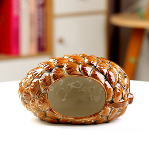 Nuovo rifugio per criceto in ceramica per criceto estivo che raffredda la piccola camera da letto con bottone per animali domestici per l'orso d'oro - Product Image 3