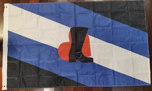 Bán buôn Polyester 3x5 ft màu đen và trắng hồng màu xanh dị tính Cờ biểu ngữ với grommets đồng cho thẳng niềm tự hào diễu hành - Product Image 6