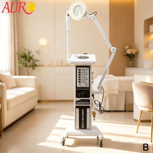 Apparecchio Combinato 16 in 1 per Cosmetologia, Cura della Pelle Viso e Corpo, Vaporizzatore a Ozono, Lente d'Ingrandimento, Rimozione Punti Neri - Product Image 1