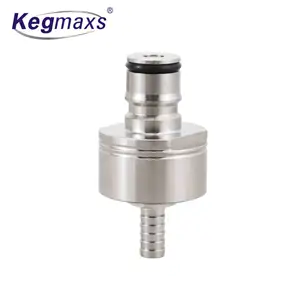 Kegmaxs啤酒碳化Ca p不锈钢反压填料5/16倒钩啤酒苏打碳化Ca p硅胶o形圈