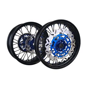 Fantic XE YZ125 <span class=keywords><strong>250</strong></span> YZF250/450 motocicleta CNC Hub 17 llanta de aleación de aluminio juego de ruedas <span class=keywords><strong>Supermotard</strong></span> llantas - Product Image 3