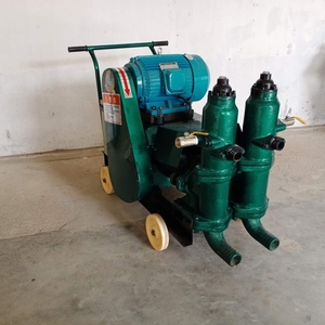 UB-6 Concrete Piston Grout <b>Pump</b> Double Cylinder Mortar Injection <b>Pump</b> with Wheels for Easy Movement - Product Image 5