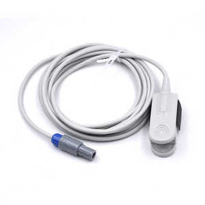 Capteur Spo2 réutilisable Capteur à pince à doigt adulte pour <span class=keywords><strong>Goldway</strong></span> UT4000A/F Sonde à connecteur à clé unique à 5 broches Spo2 pour moniteurs patients - Product Image 2