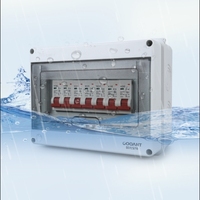 Boîtier de distribution électrique HT étanche IP65 en plastique ABS personnalisé avec logo, pour disjoncteurs 2, 5, 8, 12 voies