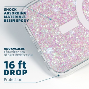 Funda Magnética para Teléfono con Purpurina Líquida de Lujo, Nueva Tendencia de Fabricantes de Aikusu, para iPhone - Product Image 3