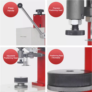 Machine électrique de capsulage de bouteilles pour le scellage de bouchons en aluminium, flacons de parfum, cosmétiques, échantillons d'huiles essentielles, et le sertissage de lotions - Product Image 4