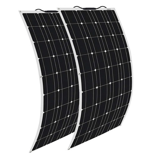 High Efficiency Solar Panels 12V 24V 36V 48V 100W 150W 200W 350W Monocrystalline Flexible Solar Panels Solar System