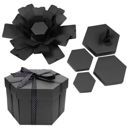 कस्टम पैकेजिंग उपहार पेपर बॉक्स आश्चर्य विस्फोट फोटो उपहार बॉक्स रोमांटिक माहौल कस्टम बॉक्स बनाएं