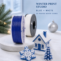 Filament d'imprimante 3D ASA multicolore 1,75 mm 1 kg, idéal pour l'impression de flocons de neige et de boules de Noël