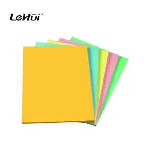 Lote de 100 hojas de papel A4 de colores, láminas coloridas de 90GSM, para manualidades DIY, 20 colores