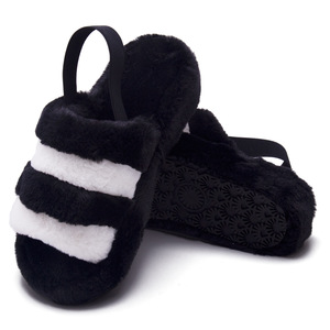 2023 pantofole aperte soffici <span class=keywords><strong>con</strong></span> plateau personalizzato <span class=keywords><strong>con</strong></span> cinturini elastici scarpe invernali antiscivolo calde e sfocate per la casa nuove pantofole - Product Image 6