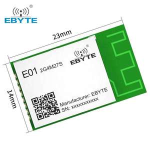 Ebyte OEM ODM E01-2G4M27S Small size 27dBm Built-in PCB antenna 2.4GHz SMD Module nRF24L01P Wireless Module - Product Image 2