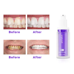 30ml Purple Color Serum Whitening Teeth Remove Stain V34 Colour Corrector Foam Private Label