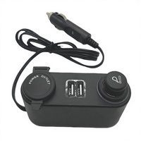 Pengisi Daya Pemantik Rokok Eksklusif 1 Tempat 3 Pemantik USB RV Soket 12V/24V