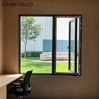 Ventana Moderna Integrada de Aluminio con Función Insonorizante, Malla Antimosquitos y Barandilla de Seguridad Antirrobo