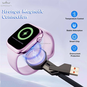<span class=keywords><strong>Chargeur</strong></span> sans fil pour <span class=keywords><strong>Apple</strong></span> Smart Watch, type C, en alliage d'aluminium, avec <span class=keywords><strong>bloc</strong></span> de charge magnétique, sortie 2,5 W - Product Image 5