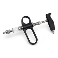 Injecteur de dosage manuel pour lapins, poulets et canards avec capacité réglable de 1 à 2 ml, barillet transparent et débit précis