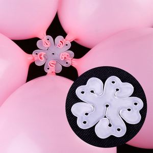 Clips de scellage en forme de fleur pour ballons, idéaux pour les arches de ballons, fournitures de fête en gros - Product Image 4