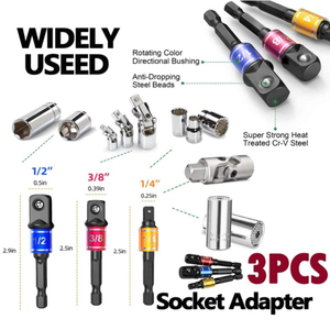 5 adet <span class=keywords><strong>Hex</strong></span> Shank matkap somun anahtarı Bit seti dahil olmak üzere esnek matkap ucu uzatma soketi adaptörü sağ açı matkap adaptörü - Product Image 6