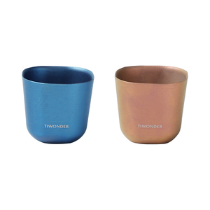 Titanium Liquor Shot <b>Cup</b> <b>Set</b> 2 Pack 26ml Double Shot Glass <b>Cup</b> For Whiskey Tasting <b>Set</b> Lightweight Reusable Portable - Product Image 3