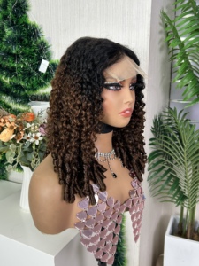 วิกผมลูกไม้แบบปิด 300% ความหนาแน่นสูง ขนาด 5x5 แบบ Super Double Drawn ทรง Pixie Curly ยาว 18 นิ้ว วิกผมแท้ SDD สำหรับผู้หญิงผิวสี - Product Image 3