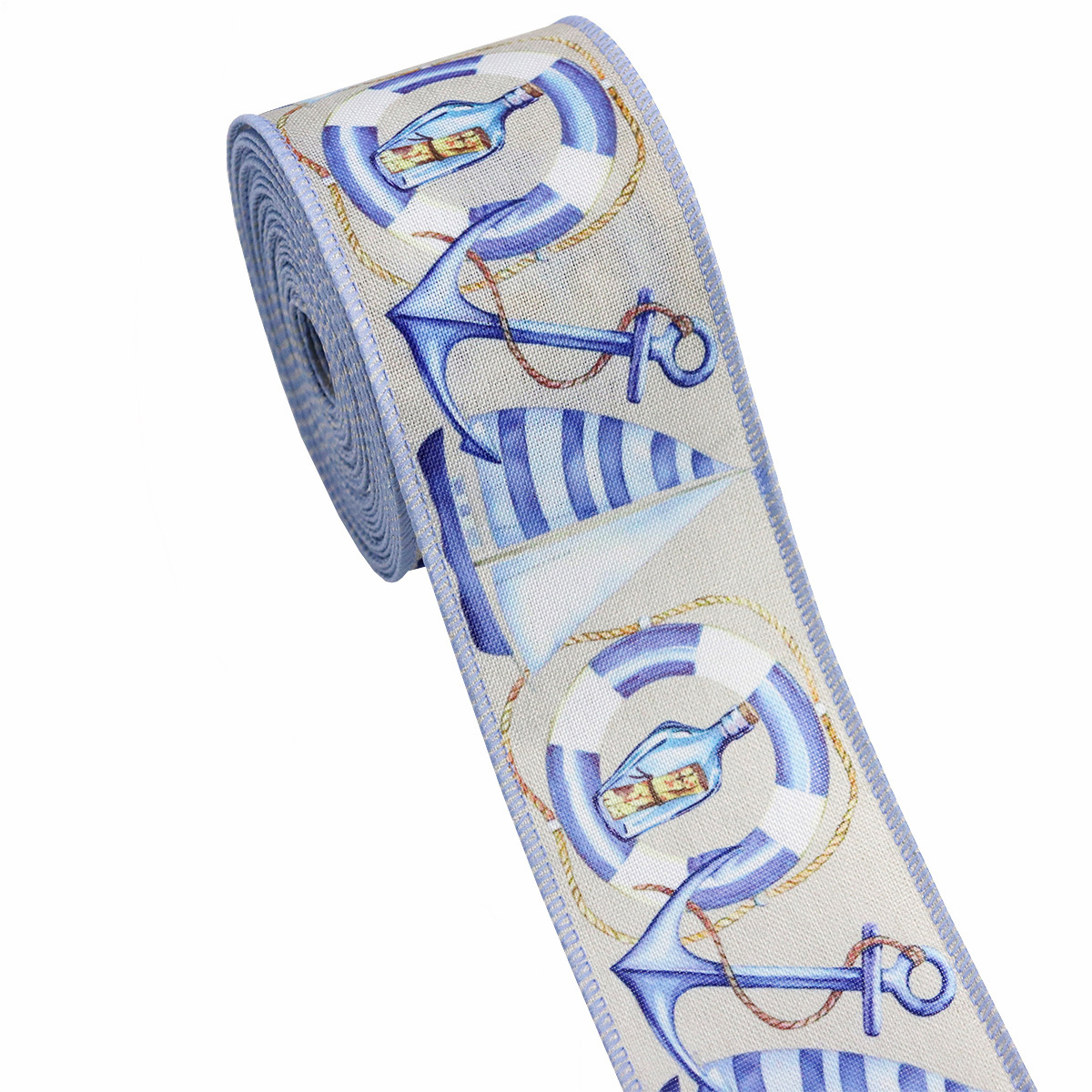 Beige-Nautique-6,3 cm*10 yards