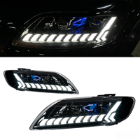 Kit de rétrofit pour phares LED Audi Q7 2006-2015 avec clignotants dynamiques et feux de jour 12V 6000 Lumens à double lentille