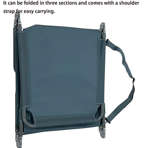 Chaise de voiture pliante moderne en métal de haute qualité chaise de bronzage pliante avec coussin de tête pour cour de patio - Product Image 3