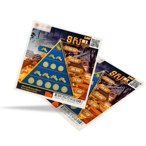 Matériel d'impression numérique écologique et recyclable, billets de loterie personnalisés et colorés pour événements et promotions d'entreprise - Product Image 1