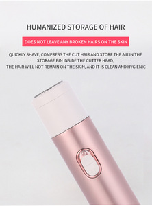 เครื่องโกนขนสำหรับผู้หญิงแบบ4 in 1เครื่องโกนขนสำหรับผู้หญิงเครื่องโกนขนแบบไม่เจ็บบริเวณใบหน้าที่โกนขนขอบปากขาหนีบจมูกคิ้ว - Product Image 5
