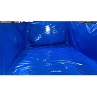 Bassin d'élevage de poissons pliable sur mesure en bâche PVC 600gsm 760gsm, Bleu