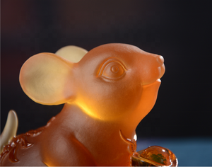 Figura de acción del zodiaco <span class=keywords><strong>chino</strong></span>, figurita de cristal de Liuli, regalo de negocios de <span class=keywords><strong>Año</strong></span> Nuevo - Product Image 3