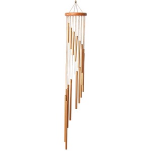 Carillons éoliens d'extérieur en pin de 35 pouces, grands ornements de jardin rotatifs - Product Image 3