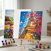 Peinture par numéros, peinture à l'huile numérique, Tour Eiffel Paris, kit DIY 40x50cm, 36 couleurs, toile en coton, décoration murale pour la maison