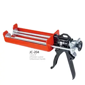 Code: JC-204 Silicone Sealant Gun Powder Coated Steel Aluminum Handle Caulking Gun