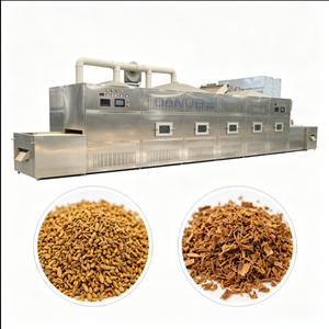 Equipo de secado continuo por microondas de túnel de acero inoxidable para el procesamiento de hongos, verduras y frutas - Product Image 1