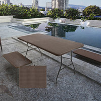 Table pliante moderne et durable DISHI, légère, en plastique, pour l'extérieur et l'intérieur, meubles pour l'école, la vie quotidienne, les banquets, les repas