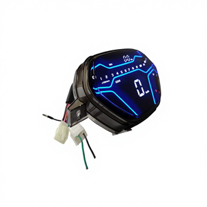 Nouveau compteur de vitesse numérique LED WYAHAY Street Wave EX5 Alpha 100 pour moto compatible, instrument ABS monté à l'avant, noir - Product Image 6