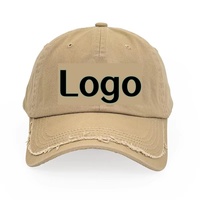 Gorra de Béisbol de 6 Paneles con Visera Curva, Lavada y Desgastada, con Hebilla Metálica Bordada Personalizada, Gorra Casual al por Mayor para Hombre y Mujer