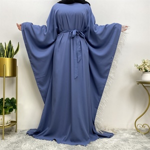 6317 #   Robe islamique musulmane tendance, nouveau modèle, abaya à manches longues en plumes, robe kaftan Ramadan Dubaï - Product Image 4