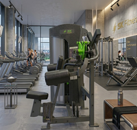 Machine de levage latéral professionnelle SK Commercial, équipement de musculation à résistance sélectionnable pour l'isolation des muscles des épaules et des deltoïdes