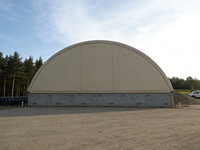 Tente dôme en PVC pour conteneurs maritimes industriels de 20 et 70 pieds, avec structure métallique, design simple, imperméable, pour garage de stationnement automobile – Approvisionnement direct usine